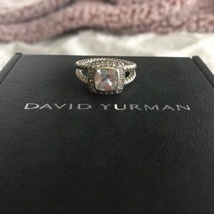 David Yurman Petite Albion Ring (White Topaz)